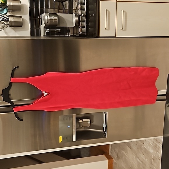 💕REISS💕 Dakota Sweetheart Neck Knitted Bodycon Dress ~ Pink Medium M - Picture 10 of 16